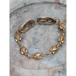 Vintage Gold Tone Single Strand Sweater Clip Fashion Accessory